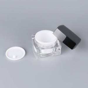 Mini Mỹ Phẩm <span class=keywords><strong>Container</strong></span> 5 Gam 10 Gam 15 Gam 30 Gam 50 Gam Vuông <span class=keywords><strong>Cube</strong></span> Acrylic Jar Kem Rõ Ràng Nồi Trang Điểm Jar - Product Image 4