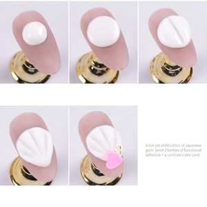 Couleurs de gel d'ongles de constructeur solide Gel dur de construction solide non collant pour ongles Gel d'extension d'ongles de modélisation solide 3D longue durée - Product Image 5