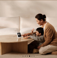 Caméra intelligente avec fonction d'appel vidéo, appel vidéo à une touche, audio bidirectionnel, caméra de sécurité intérieure inclinable et orientable