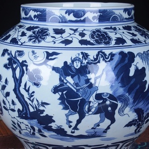Pot en porcelaine antique chinois avec peinture d'histoire de la scène Guiguzi <span class=keywords><strong>Down</strong></span> the Mountain, vase décoratif en céramique pour la maison - Product Image 5