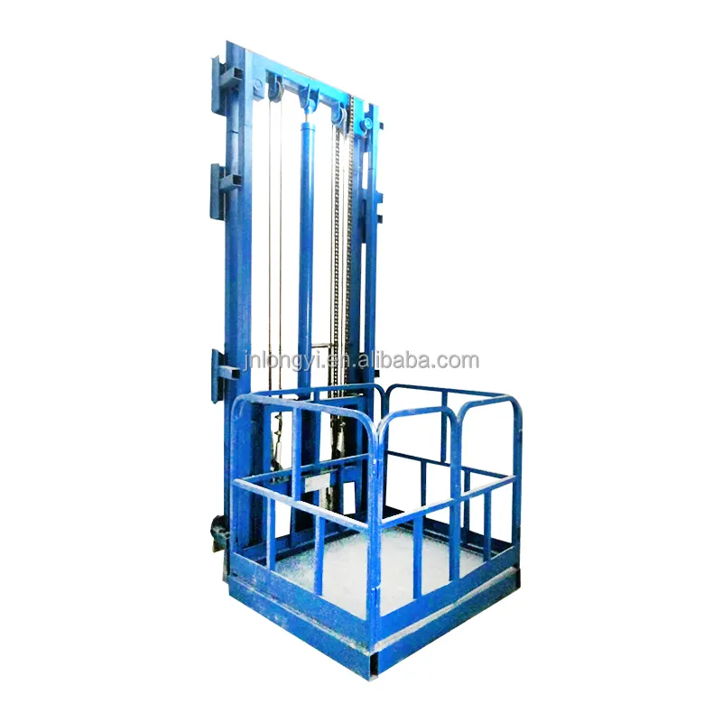 맞춤형 화물 엘리베이터 산업용 유압 수직 가이드 레일 화물 리프트
