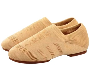 Scarpe da Danza Unisex Traspiranti, Antiscivolo per Interni, <span class=keywords><strong>Comode</strong></span> per Allenamento Yoga, Suola Morbida in Raso, Elasticizzate, Tipo Ballerina - Product Image 1
