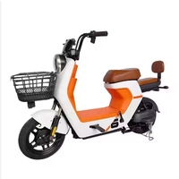 Trottinette Électrique Adulte Femme avec Moteur Avant 48V, 3 Vitesses, Cadre en Acier, Batterie Plomb-Acide, Roues de 14 Pouces