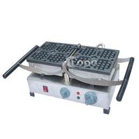 Machine à gaufres carrées Goodloog 4 en 1, en acier inoxydable, antiadhésive, rotative, électrique, commerciale, vente en gros d'usine