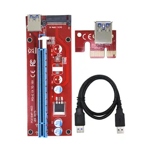 PCI-E 1X至16X USB 3.0图形卡扩展电缆VER007S PCI-E 1X至16X Riser卡