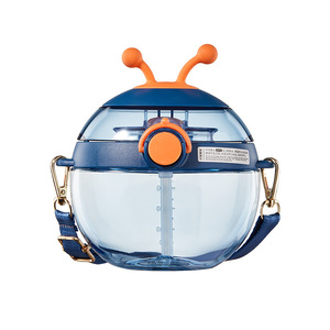 Borraccia per bambini Aibeile Little Ladybug con cannuccia, in Tritan, senza BPA, a prova di perdite, con tracolla, per l'uso quotidiano dei più piccoli - Product Image 6