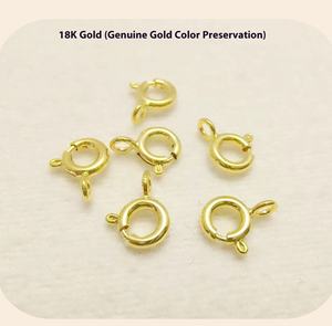 18K 14K Gold Filled O-Ring Spring Clasp-Connecteur de crochet de bijoux pour les résultats de bracelet de collier à faire soi-même - Product Image 6