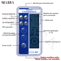 MASSA Premium Microblading électrique Kit de tatouage charmant pour sourcils de maquillage permanent
