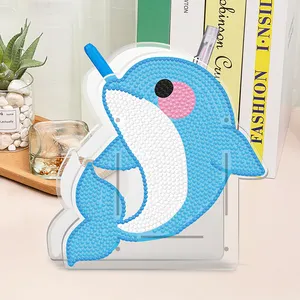 Wholesales DIY Full Round Drill 5D Dolphin Shape Diamond Painting Pen Holders