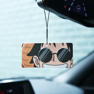 Promotional gift custom anime air freshener high quality logo paper card long lasting car air fresheners