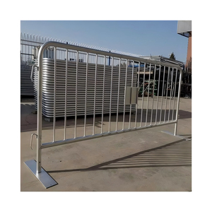 Spedizione veloce del produttore professionale a buon mercato 38mm tubo d'acciaio galvanizzato immerso caldo sicuro per la barriera di controllo della folla di uso della strada - Product Image 1