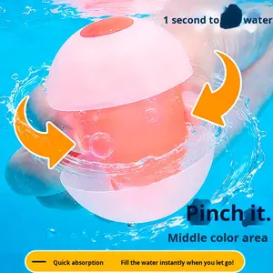Palloncini d'Acqua in Silicone in Offerta, Versione Migliorata con Riempimento Istantaneo, Doppia Apertura, Riutilizzabili, Strumento per Battaglie d'Acqua - Product Image 2