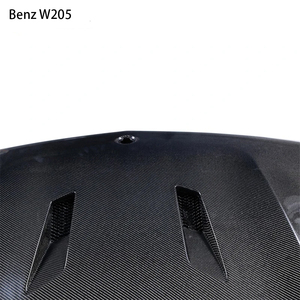 สำหรับ C-Class W205 4 ประตู คาร์บอนไฟเบอร์ ฝาครอบหน้ารถ ปี 2015-2021 - Product Image 6