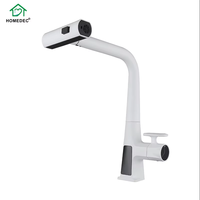 Robinet de cuisine moderne en alliage de zinc de bonne qualité, monocommande extractible, à poser sur comptoir, gris anthracite, eau chaude/froide, cartouche céramique, garantie 5 ans