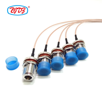 Cable coaxial RG316 con conector SMA macho a N hembra, conector de pazo con tuerca, cable de puente RF para antena de radio, 15 cm