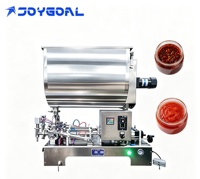 Machine de remplissage semi-automatique pneumatique pour pâtes avec trémie mélangeuse pour sauce chili, sauce tomate, remplisseur de bocaux