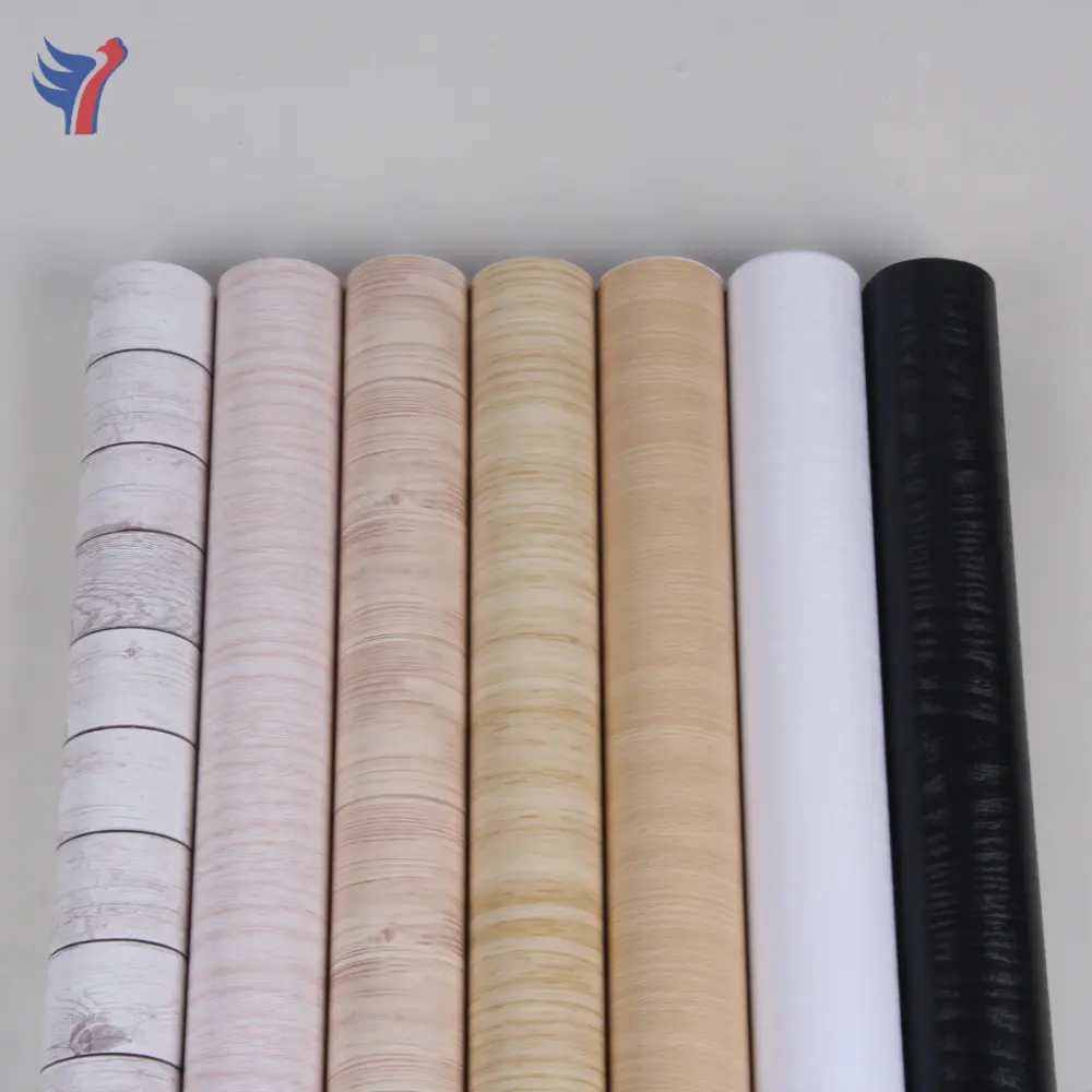 Jinyi W2902 Wood Grain Printed Vinyl Waterproof For Funiture Kitchen Bathroom Wallpaper Roll Contact Paper