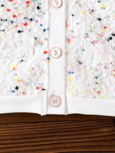 Ropa para Niños, Estilo Europeo Americano, Conjunto de Falda y Top de Manga Larga Beige para Primavera y Otoño, Ropa para Niñas de 0 a 3 Años - Product Image 5