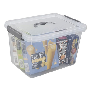 Caja de Almacenamiento Portátil Transparente y Duradera de Plástico PP Ecológico, Impermeable, con Capacidad de 35L, Rectangular, para Juguetes, Aperitivos y Otros Artículos del Hogar - Product Image 3