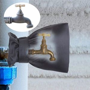 Protège-tap extérieur imperméable et réutilisable noir pour robinet de jardin, protection contre le gel hivernal - Product Image 2