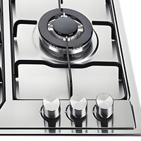 Kompor Gas Stainless Steel 3 Tungku |   Kompor Komersial Tugas Berat untuk Dapur Restoran |   Kompor LPG/NG Terpasang