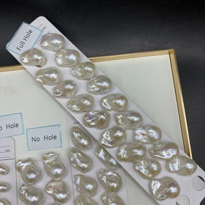 การออกแบบเครื่องประดับแฟชั่นระดับไฮเอนด์ไข่มุกเลี้ยงสีขาวแบบไม่สม่ำเสมอขนาด15-17มม. คุณภาพ3A - Product Image 6