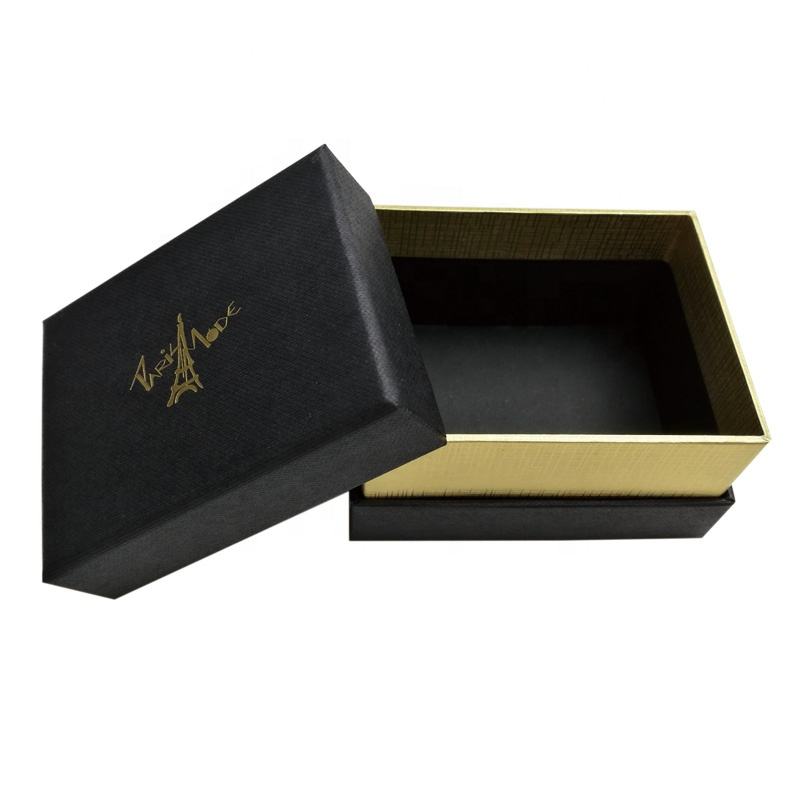 Wholesale customize gift packaging paper lid and base box luxury black lid and base wallet and belt packaging box - Product Image 6
