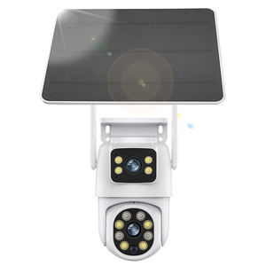 Tarjeta de memoria para exteriores con doble lente al por mayor, detección de movimiento, energía de panel solar, WiFi de baja potencia, red de seguridad, cámara solar PTZ - Product Image 1