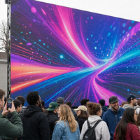 Pantalla LED de Alta Resolución para Alquiler en Exteriores, Fondo de Escenario para Bodas, a Todo Color, Alto Brillo, P4 P6, Visible Bajo la Luz Solar