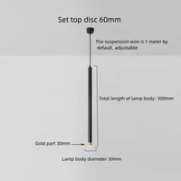 Suspension linéaire LED de forme cylindrique de qualité supérieure avec projecteur COB 5W 7W 12W assurant un éclairage de haute qualité