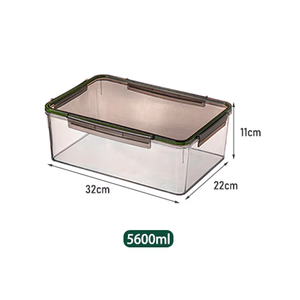 Contenitori per alimenti in plastica trasparente trasparente da 5,6 l per frigorifero a tenuta stagna <span class=keywords><strong>Set</strong></span> di contenitori per alimenti - Product Image 2