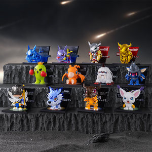 Genuino POPMART <span class=keywords><strong>Digimon</strong></span> Adventure Japón nevera figuras conjunto completo ABS Metal PVC Material figuras de acción al azar juguetes coleccionables - Product Image 6