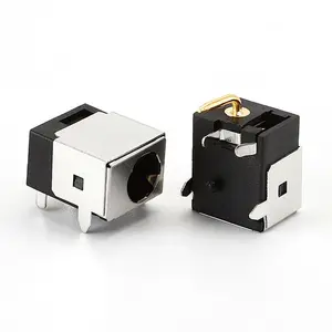 DC044B 5.5X2.1mm copper case all-wrapped 5pin plug in horizontal DC power supply jack socket connector DC-044B