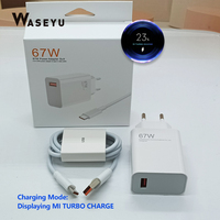 Chargeur 67W blanc compact et léger, gravure au laser personnalisée, certification CE, avec boîte pour cadeaux