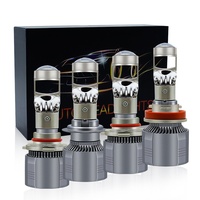 Phare LED automobile A80 Mini avec lentille œil de poisson, lumière blanche haute luminosité, anti-éblouissement, 12V 24V, universel, pour modification de voiture