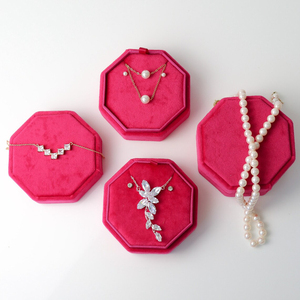 Personalized Velvet Jewelry Box for Necklaces Valentine's Day Wedding Anniversary Gifts Elegant Customizable Jewellery Case - Product Image 6