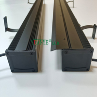 Barra de luz LED Yuanyeled RGBWAUV con visera, decoración de fachada púrpura, arandela de pared para fachadas de Hotel