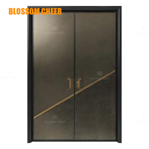 Porte <span class=keywords><strong>de</strong></span> sécurité moderne en acier ignifuge à double battant insonorisée pour studio d'enregistrement, appartement et villa - Product Image 6
