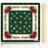 Tapis de Mahjong sur mesure, motif personnalisé, néoprène, caoutchouc, 33 pouces, inodore, antidérapant, tapis de table, livraison directe d'usine DDP USA