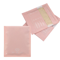 Sac d'emballage compostable en papier kraft rose avec logo imprimé personnalisé debout réutilisable zip-lock pour vêtements