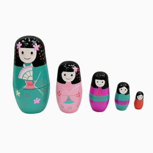5 pièces poupées matriochka russes faites à la main en bois décoration <span class=keywords><strong>de</strong></span> <span class=keywords><strong>Table</strong></span> <span class=keywords><strong>de</strong></span> <span class=keywords><strong>noël</strong></span> poupée poupées gigognes ensemble pour enfants anniversaire jouet cadeau - Product Image 2
