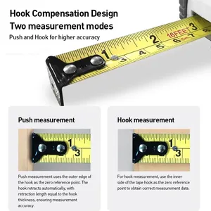 Ruban à mesurer <span class=keywords><strong>Bosch</strong></span> rétractable, règle souple en acier inoxydable, <span class=keywords><strong>outils</strong></span> de mesure pour le bricolage, ruban à mesurer en acier portable 5M - Product Image 6