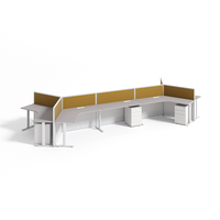 Réception de bureau ergonomique de style simple pour le personnel Conception minimaliste d'économie d'espace de poste de travail d'affaires
