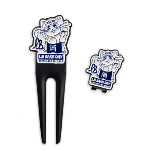 Gran oferta, logotipo personalizado, marcador magnético esmaltado, logotipo personalizado, juego de regalo de Golf, herramienta Gof Divot, Clip Hap - Product Image 1