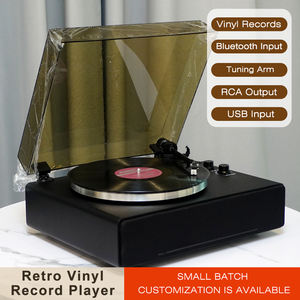 TRL30 personnalisé moderne <span class=keywords><strong>33</strong></span> 45 tr/min grande <span class=keywords><strong>platine</strong></span> <span class=keywords><strong>vinyle</strong></span> métal HiFi Bluetooth tourne-disque LP tourne-disque <span class=keywords><strong>vinyle</strong></span> avec haut-parleurs intégrés - Product Image 2