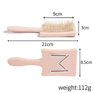 Quadratische Form Breite Zahn Haar bürste Borste Haar bürste Komfortable und tragbare Kunststoff Paddle Board Kamm bürste