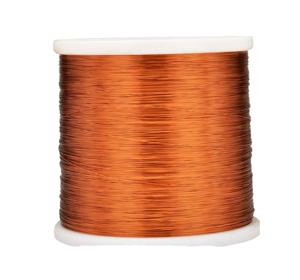 Fil de cuivre émaillé rond massif 36 SWG pour applications de chauffage électrique, moteurs, transformateurs, bobines 200C 28kg/rouleau - Product Image 1