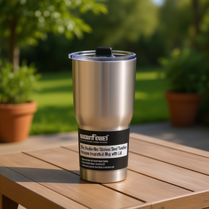 SKOUTINBEI Tasse isotherme en acier inoxydable de 30 oz avec couvercle, gobelet de voyage - Product Image 2