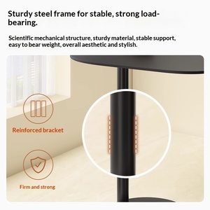 <span class=keywords><strong>Tavolino</strong></span> da Caffè Moderno e Minimalista in Metallo per Soggiorno, Adatto Come <span class=keywords><strong>Tavolino</strong></span> Laterale Mobile Accanto al <span class=keywords><strong>Divano</strong></span> in Piccoli Appartamenti - Product Image 4