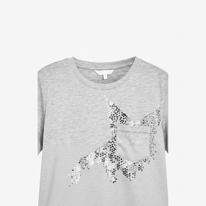 Camisas de algodón 100% para mujeres, Camiseta con cuello en V para niñas, camisetas de manga larga, camisetas de verano estampadas informales, servicio OEM cómodo - Product Image 1